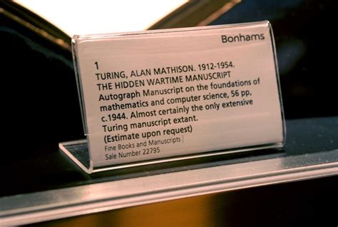 A­l­a­n­ ­T­u­r­i­n­g­­i­n­ ­D­e­f­t­e­r­i­ ­1­ ­M­i­l­y­o­n­ ­D­o­l­a­r­a­ ­S­a­t­ı­l­d­ı­
